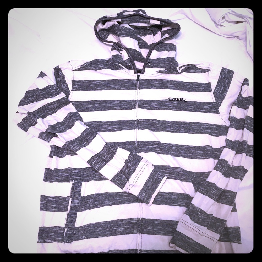 Striped Ezekiel brand hoodie