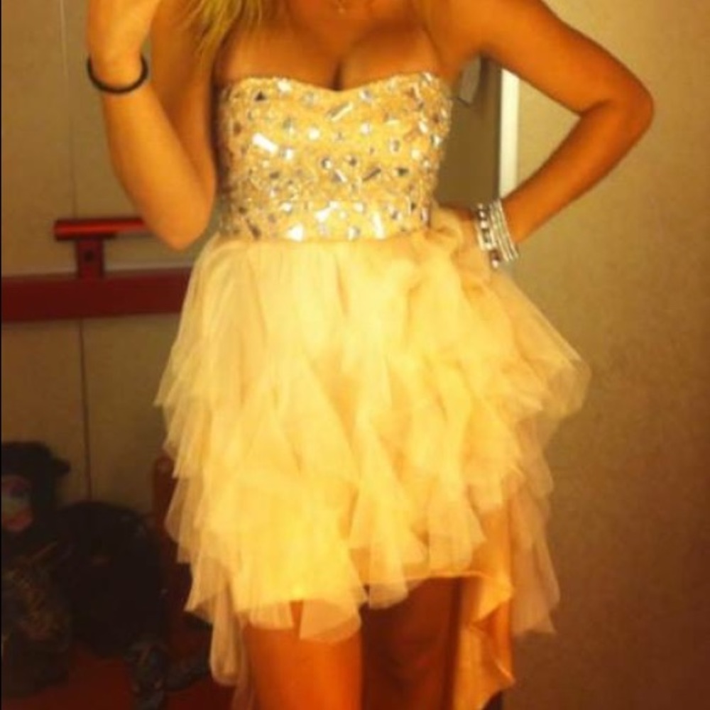 Homecoming, prom,red carpet dress crystals sparkly