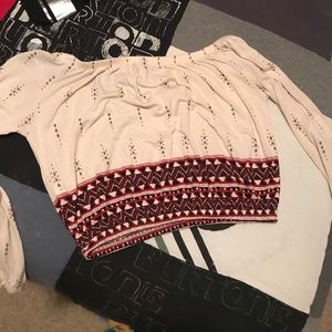 bohemian off the shoulder top
