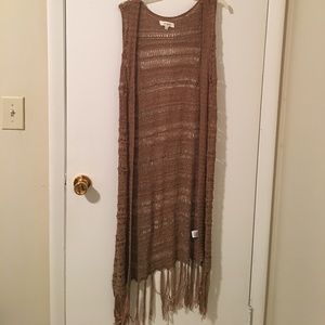 long brown umgee coverup