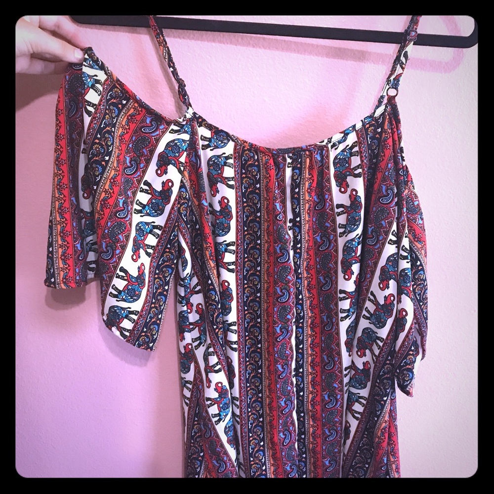 Elephant patterned dress