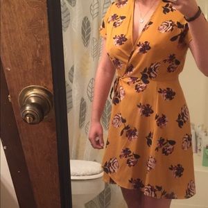 Floral wrap dress
