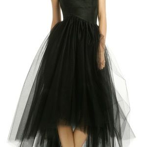 Black tulle gown by Allison Parris