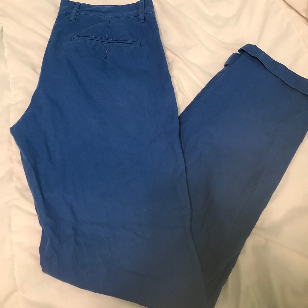 Bright blue chinos