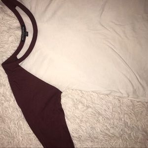 Baseball style crop top
