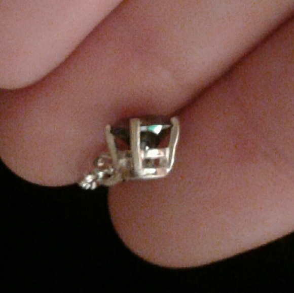 💎SALE💎NWT/COA Natural Blk Diamond Solid925 16"Nk - Picture 3 of 8