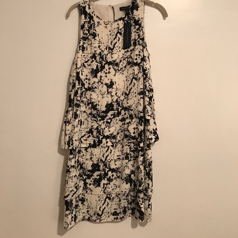 Banana Republic: speckled tiered cocktail dress