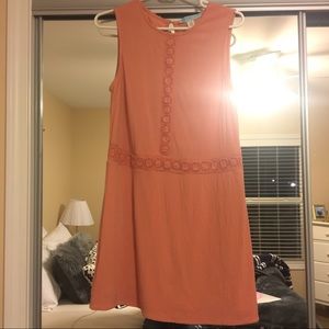 Francesca's Peach Tank Shift Dress