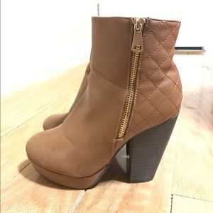 Brown booties