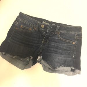 Mid Wash American Eagle midi shorts