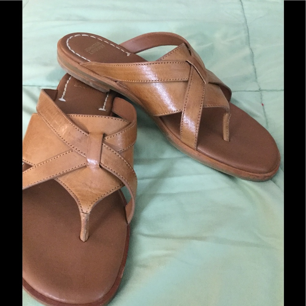 Johnson & Murphey Leather Thong Sandal