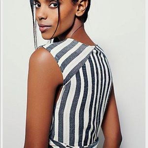 Free people LA Babe Midi Striped dress