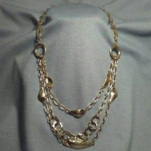 Gold 3 layer necklace