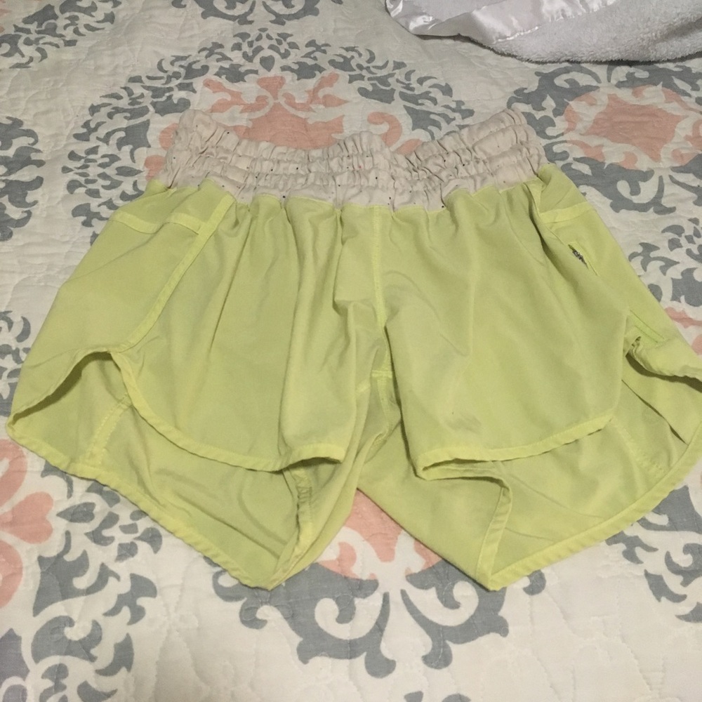 LULULEMON shorts yellow size 8