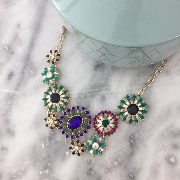 J. Crew Jewelry - J. Crew Multi-Color Statement Necklace