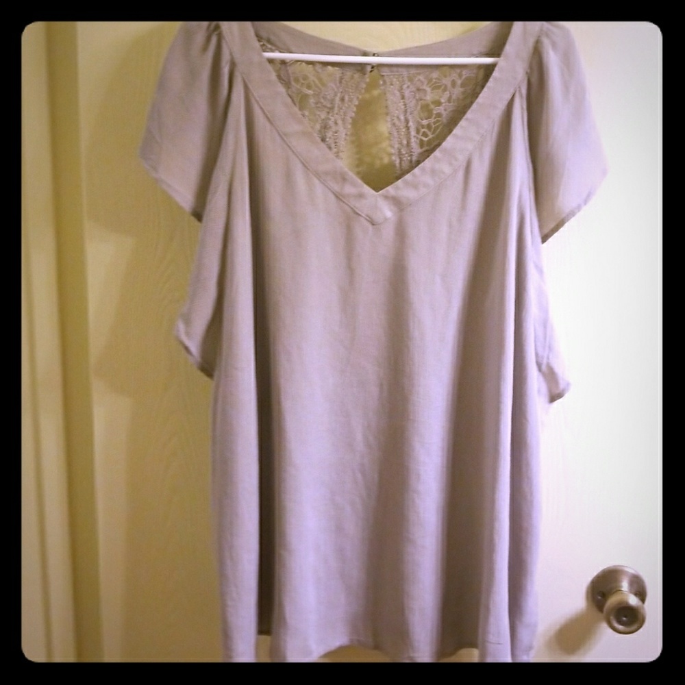 Torrid Gray Blouse