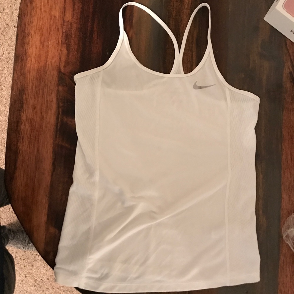 White Dry Fit Tank