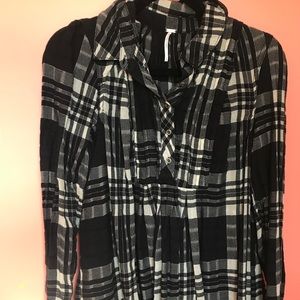 Flannel tunic