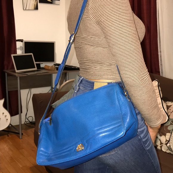 Auth. Morabito blue Crossbody Bag - Picture 2 of 7