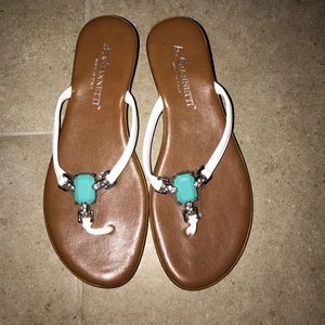 White A. Giannetti Sandal (NWOT)