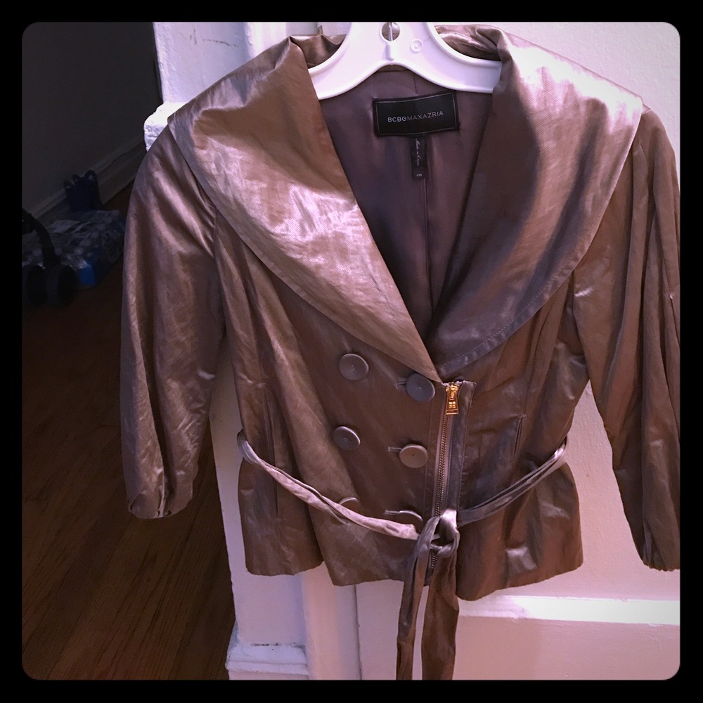 BCBG gold blazer jacket