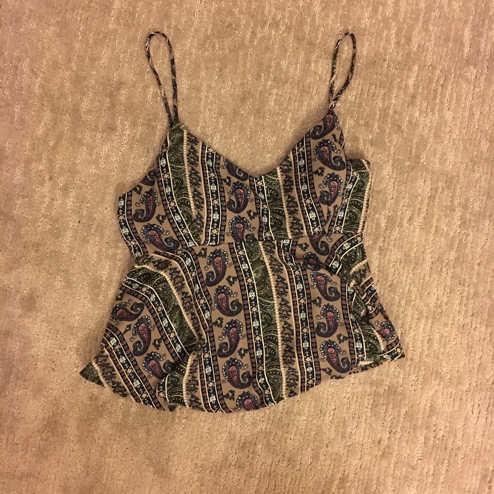Paisley print cami