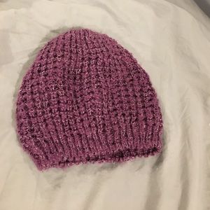 Purple Knitted Beanie