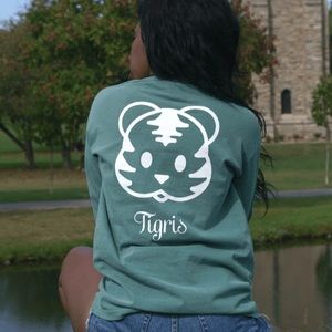 Light green long sleeve Tigris tee