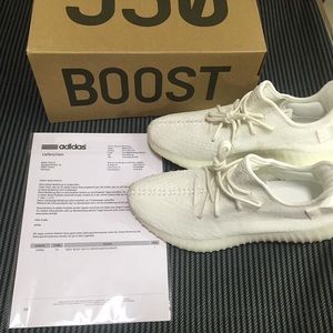 Yeezy all white size 10