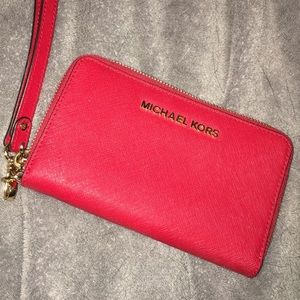 Red Michael Kors Wallet