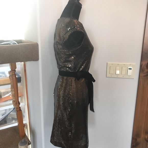 BADGLEY MISCHKA Bronze Sequin Cocktail dress - Picture 3 of 6