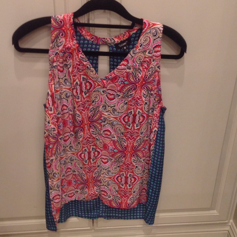 Sleeveless tolani blouse