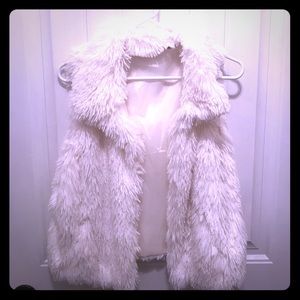 Super Soft White Fur Vest
