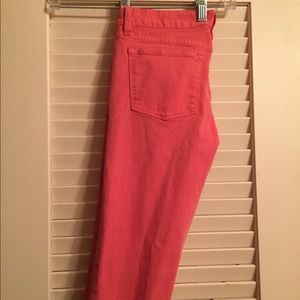 J. Crew coral toothpick pants