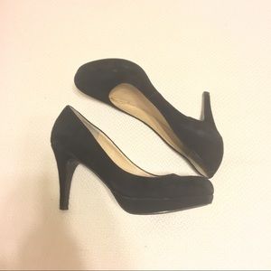 Marc Fisher Black Suede Pumps