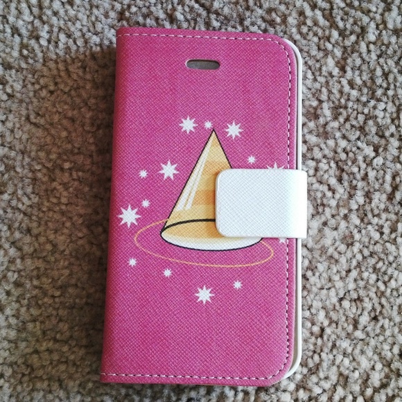 Iphone 4 Case Bookcase Wallet Case Cover+Protector - Picture 1 of 8