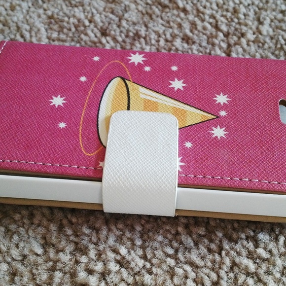 Iphone 4 Case Bookcase Wallet Case Cover+Protector - Picture 7 of 8