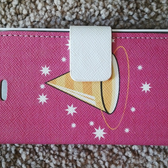 Iphone 4 Case Bookcase Wallet Case Cover+Protector - Picture 6 of 8