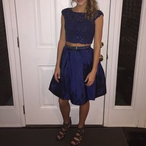 Beautiful Two-Piece Homecoming Style Dress