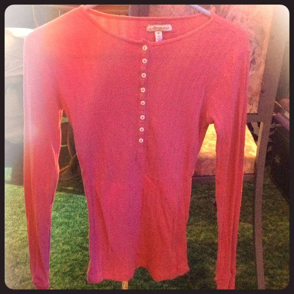 Coral Henley top