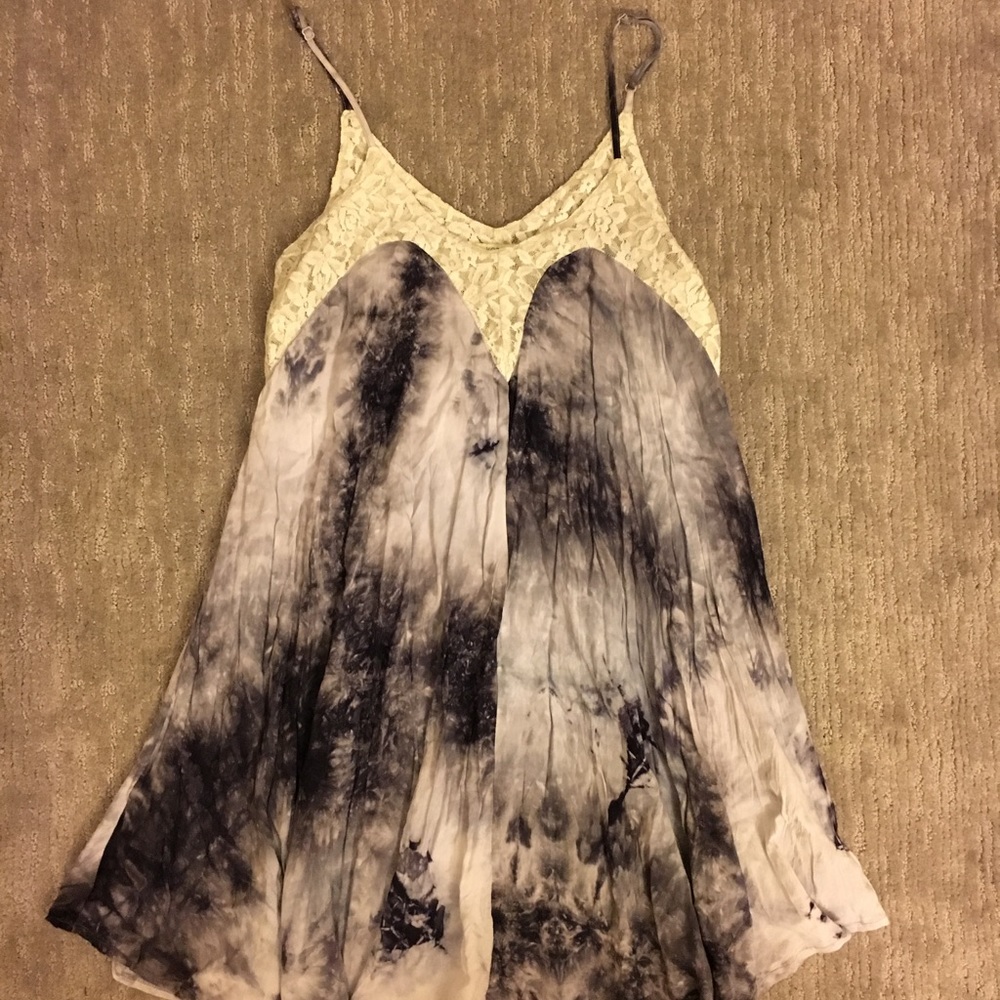 Purple tye dye sundress