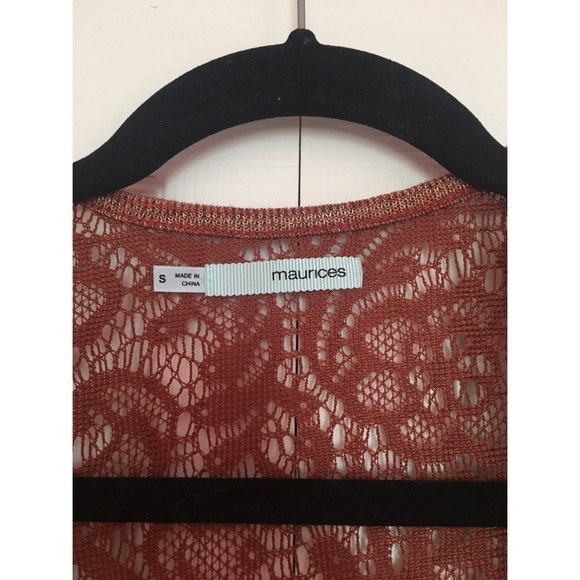 Crochet Back Swing Cardigan - Picture 3 of 3