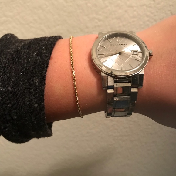 Burberry Silver Watch main image 6