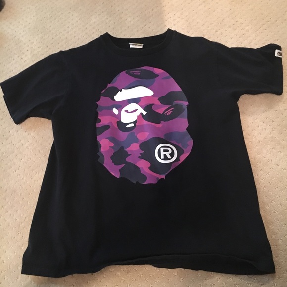 Purple Bape Camo T-Shirt - Picture 1 of 4