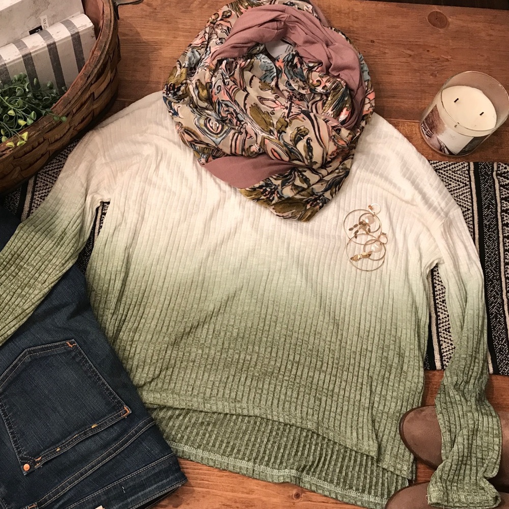 The “Frost and Fog” top- Ombré, high-low