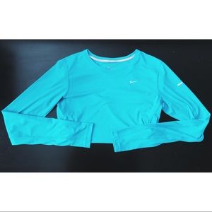 Blue Nike dri fit long sleeve Blue Nike dri fit long sleeve