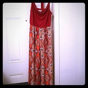 Cowl Neck Satin Maxi Dress