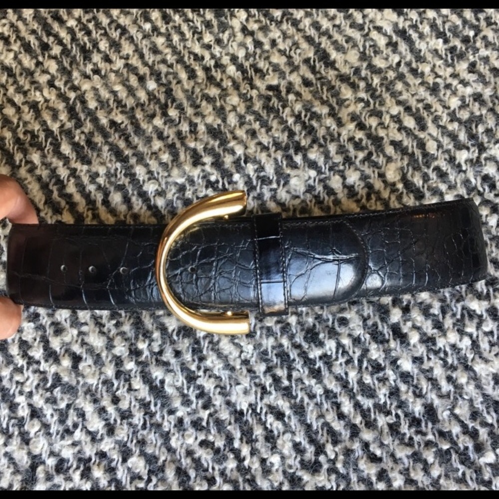 Genuine alligator skin fashion belt