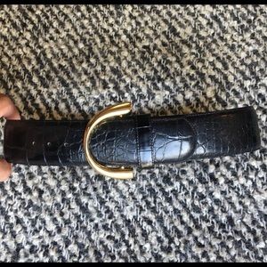 Genuine alligator skin fashion belt