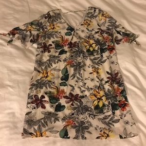 Gilli floral open shoulder dress - L